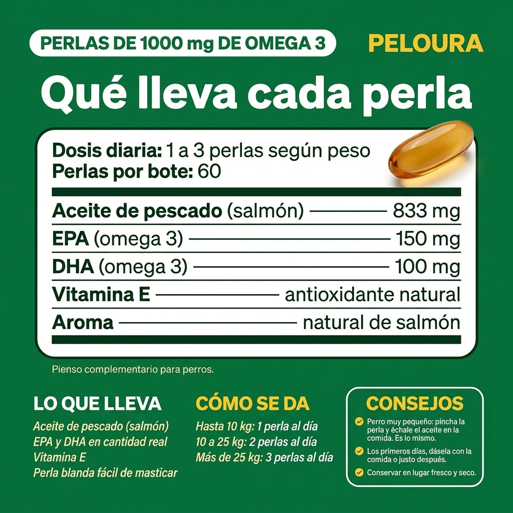 Peloura Omega 3 para Perros