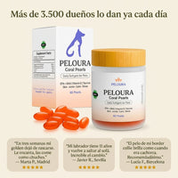 Peloura Omega 3 para Perros — Piel, Pelo y Articulaciones | 60 Chuches